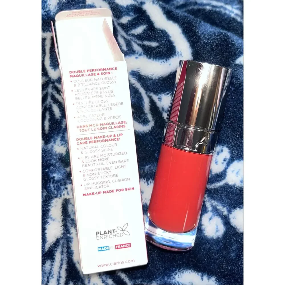 NEW! Clarins Limited Edition Lip Comfort Oil, 0.2 oz #28 Rosy Grace